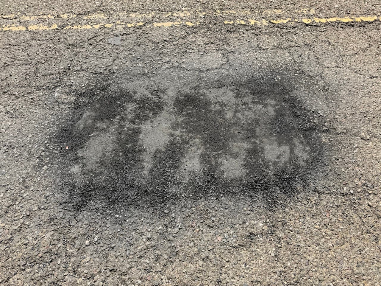 Same location after repair